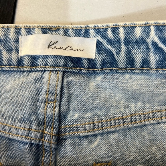 KANCAN LIGHT DENIM DISTRESSED COLLIE HIGH RISE MOM JEANS 26 - Picture 6 of 10